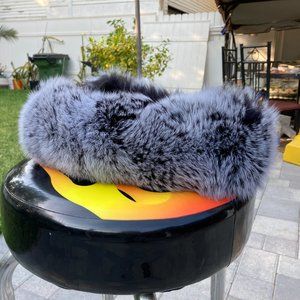 Genuine Finnish Silver Fox Fur Pelt Trim XL
